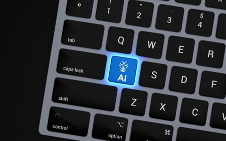 Keyboard with AI key